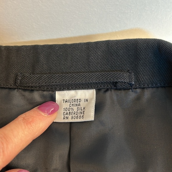 Cypress Grove Blazer Coat Mens Blue Long Sleeve Collared Jacket Size Large Vtg - Picture 6 of 8